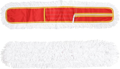 Microfiber Mop Pads 2 Pieces Just Fit CLEANHOME 36" Industrial Dust Mop: B08R3F1ZZM,Red