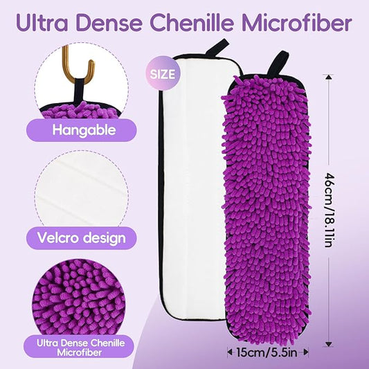 4 Pack Pet Floor Cleaner Dog Microfiber Sweeping Pad Pet System Compatible with Bona Mop,Hardwood Floor Cleaner Pads Washable Reusable Microfiber Cleaning Pad Replacement Multi-Surface Cleaner Refill