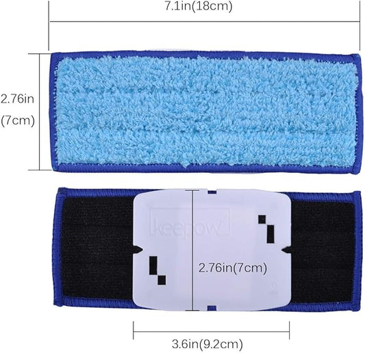 KEEPOW Braava Jet 240 Mop Pads Compatible with irobot Braava Jet 240 241 245 Robot Mop, 3 Pack Wet Mop Pads