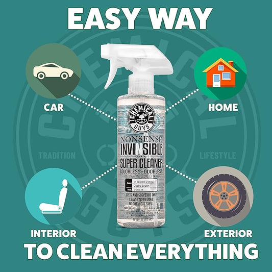 Chemical Guys SPI_993 Nonsense Colorless & Odorless All Surface Cleaner (Works on Vinyl, Rubber, Plastic, Carpet) Safe for Home, Garage, Cars, Trucks, SUVs, Jeeps, & RVs, 128 fl oz (1 Gal) Unscented