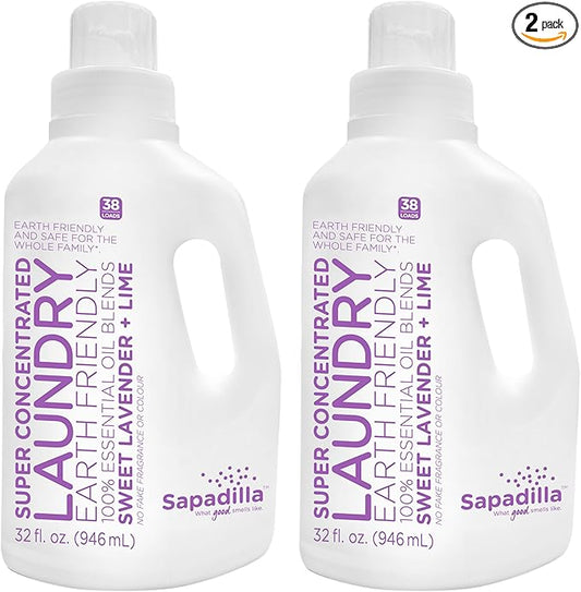Sapadilla Sweet Lavender + Lime Laundry, Pack of 2