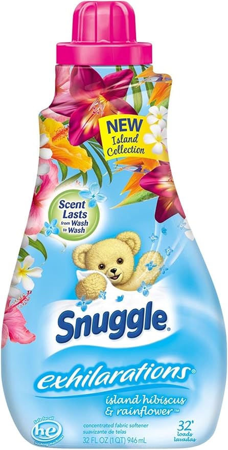 Snuggle Exhilarations Concentrated Fabric Softener Liquid - Island Hibiscus & Rainflower - 32 oz