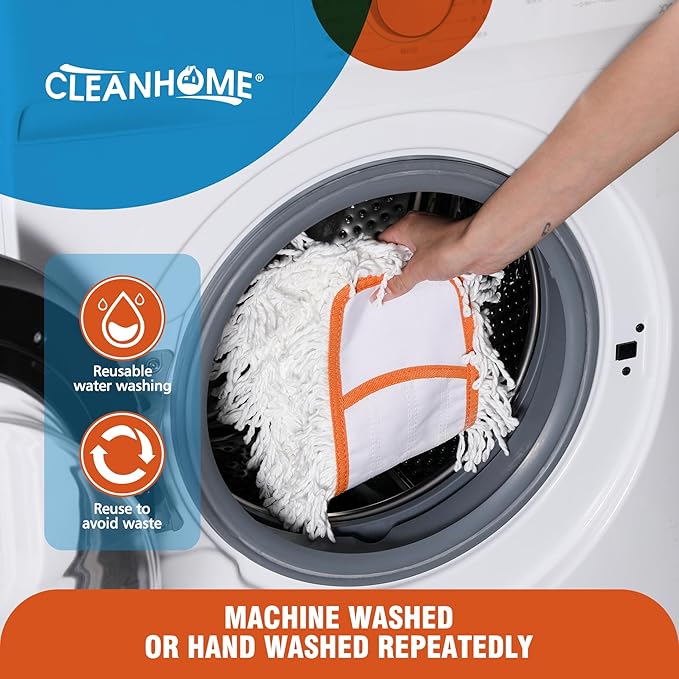 Full Polyester Microfiber Replacement Mop Pads (Fit CLEANHOME Dust Mop : B0CYGYR9HR)