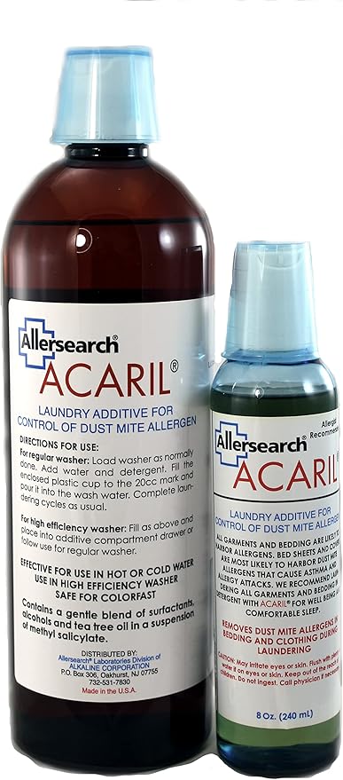 Allersearch ACARIL Laundry Additive 8 Oz