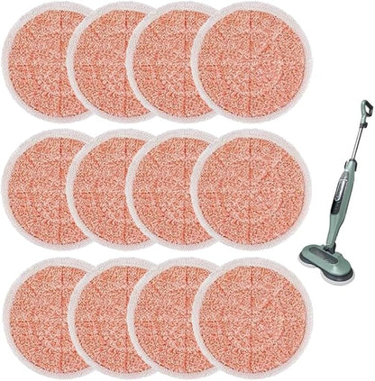 Steam Mop Replacement Pads for Shark S7000 S7000AMZ S7001 S7001TGT S7000 S7201 S7000C Series Steam & Scrub All-in-One Hard Floor Reusable Mop Head Refill - Compare Part Model #: XKITP7000 (12 Pack)