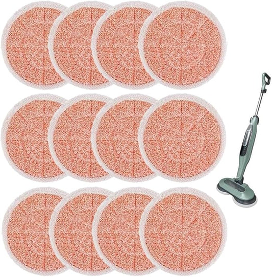 Steam Mop Replacement Pads for Shark S7000 S7000AMZ S7001 S7001TGT S7000 S7201 S7000C Series Steam & Scrub All-in-One Hard Floor Reusable Mop Head Refill - Compare Part Model #: XKITP7000 (12 Pack)
