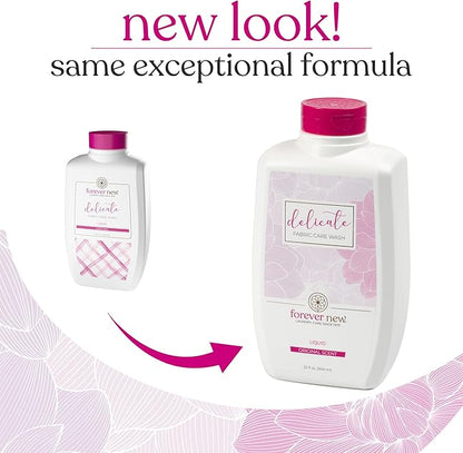 Forever New 32oz Liquid Original Scent Fabric Care Wash 2 Pack (64oz Total) Natural Laundry Detergent