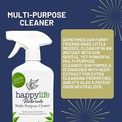 All purpose cleaner - natural household supplies - all purpose cleaning cleaning spray - Plant-based formula, multipurpose cleaner, kids and pets friendly, 16.9 Fl oz
