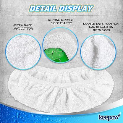 4 Pack Microfiber Mop Pads for Swiffer XL Mops Reusable Wet and Dry Mopping Cloths Compatible with Swiffer Sweeper XL,Washable XL Mop Refill Replacement for All Hardwood Dry & Wet Cleaning