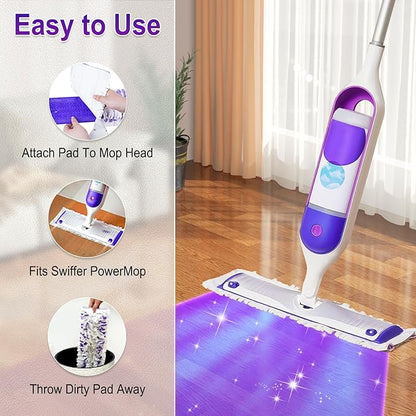 Power Mop Pads Refills for Swiffer Power Mop Pads,Compatible with Swiffer Power Mop Refills Replacement Disposable Power Mopping Pads Refills for Multi-Surface Floor Cleaning,36 PCS