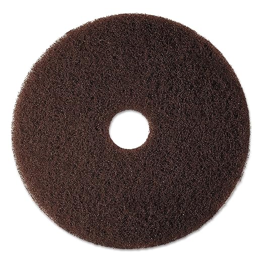 3M Brown Stripper Pad 7100, 21 in, 5/Case