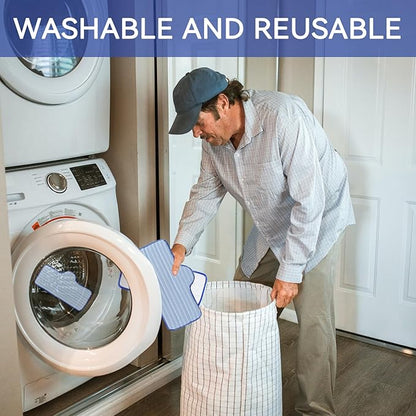 8 Pack Steam Mop Pads Compatible with Dupray Steam Cleaner and Schenley Steam Mop Cleaner - Washable and Reusable Microfiber Replacement Mop Head