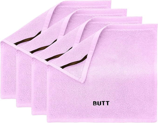 Crafty Cloth Ultra-Soft and Hygiene Rayon Bamboo Cloth, Reusable Gentle Cleansing Towel for Sensitive Areaa | 12x12 Fast-Dry, Machine Washable | Luxurious, Skin-Friendly Comfort | Purple