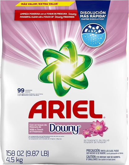 Ariel, with a Touch of Downy Freshness, Powder Laundry Detergent, 158 oz, 99 loads