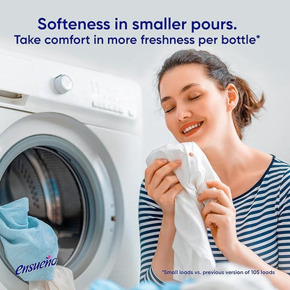 Ensueño Max Liquid Fabric Softener - Spring Fresh Scent - 125 fl oz - Color-Safe Fabric Softener Liquid - Softens 123 Loads - Reduces Wrinkles & Static