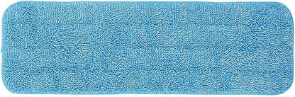 Juvale 10 Pack Microfiber Mop Pads - Reusable & Washable Flat Mop Heads for Hardwood Floors & Cleaning - 16.5 Inch Blue Replacement Pads