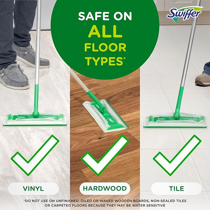 Swiffer Sweeper Wet Mopping Cloth Multi Surface Refills, Febreze Lavender Scent, 36 count (Pack of 2)