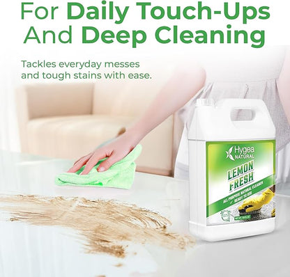 Lemon Fresh All Purpose Cleaner - Multi-Surface & Floor Cleaner - Removes Soil, Dirt & Grease - Wet Gloss Finish - pH-Neutral & Ammonia Free (128oz Gallon)