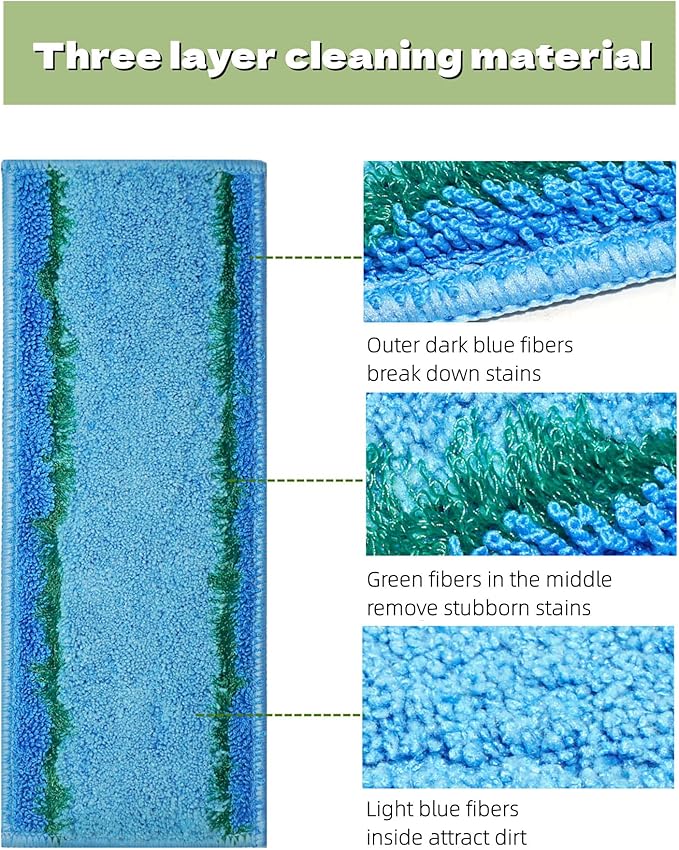 8 Pack Mop Pads Fits for iRobot Braava Jet M6 Ultimate Robot Mop,Washable and Reusable M6 Wet Mopping Pads Compatible with Braava Jet M Series(6110, 6012, 6112, 6113)