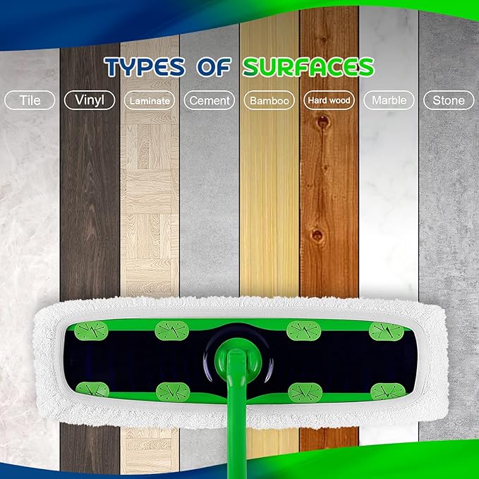 XL Wet Pads Refills for Swiffer XL Sweeper: Cotton Extra Large Reusable & Washable Microfiber Dry Sweeping Cloths Mop Pad Wet Mopping Cloth for Hardwood Floor Cleaning - 10 Pack