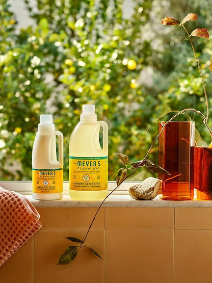 MRS. MEYER'S CLEAN DAY Liquid Fabric Softener, Infused with Essential Oils, Paraben Free, Honeysuckle, 32 oz (32 Loads)