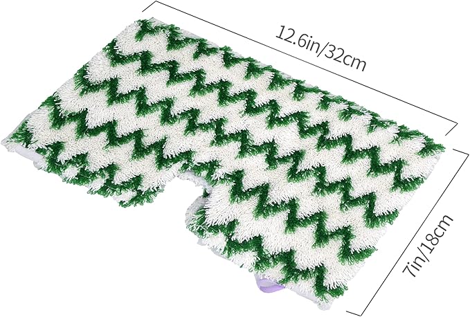 3 Pack Replacement Washable Microfiber Mop Pads Compatible with Shark Steam Pocket Mops S3500 Series S3501 S3601 S3550 S3901 S3801 SE450 S3801CO S3601D, Green, Washable & Reusable …