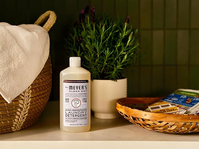MRS. MEYER'S CLEAN DAY Ultra Concentrated Laundry Detergent, Lavender Scent, 24.3 fl oz