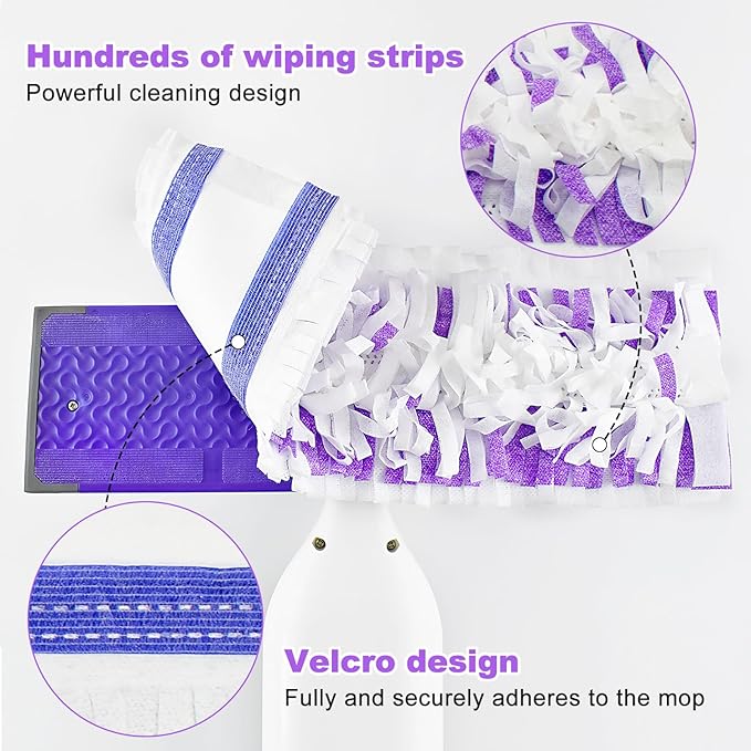 30 Pack Disposable Mopping Pad Refills Compatible with Swiffer PowerMop, Power Mop Refill Pads Replacements for Swiffer Power Mop Spray Mop Dry&Wet Pads Refills for Multi-Surface Floor Cleaning