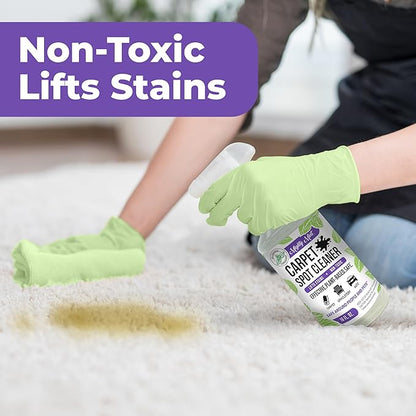 Mighty Mint Carpet Spot Cleaner, Non-Toxic Spray to Remove Carpet Stains Instantly, Natural Peppermint Scent, 16oz