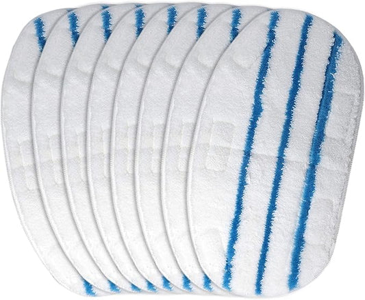 8 Pack Steam Mop Pads for PurSteam ThermaPro 10-in-1 Steam Mop Washable Reusable Pads by Flammi