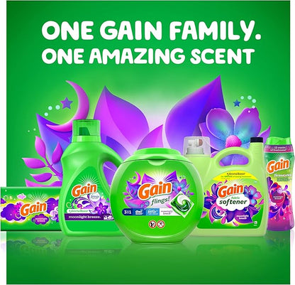 Gain Liquid Fabric Conditioner, Moonlight Breeze Fabric Softener, 190 loads, 140 fl oz