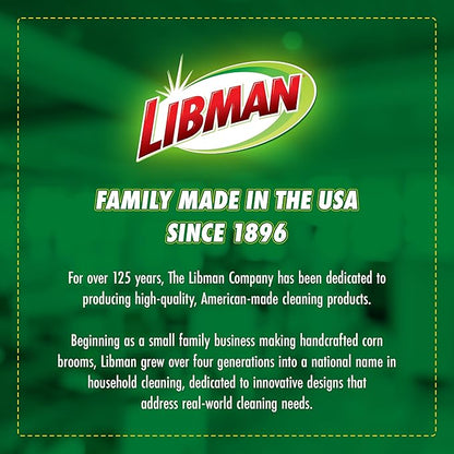 Libman Tornado Spin Mop System - Mop and Bucket with Wringer Set for Floor Cleaning - 2 Total Mop Heads Included, Green