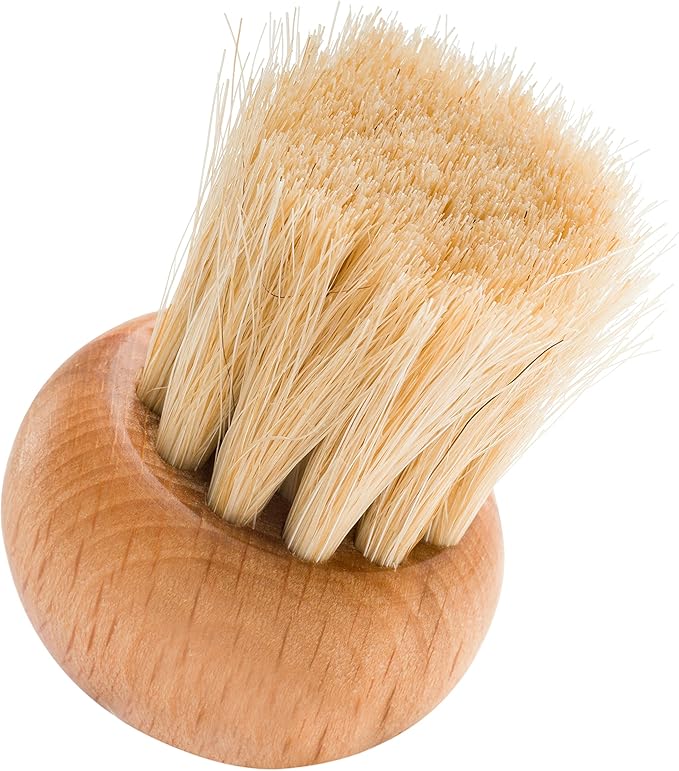 Redecker Mushroom Brush Set, Oiled Beechwood Handles, Natural Pig and Horsehair Bristles, Gently and Thoroughly Clean Mushrooms Without Water, Made in Germany