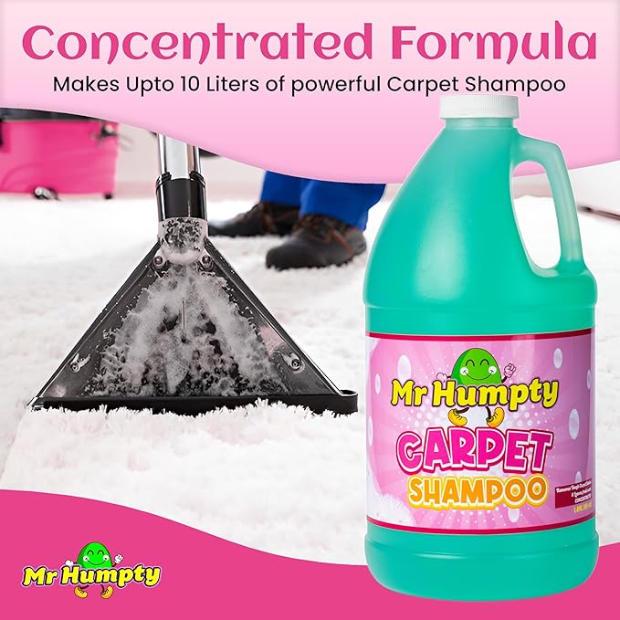 Carpet Shampoo Concentrate - Powerful Carpet Cleaning Concentrate, Cleans And Refreshes Heavily Soiled Carpet, Commercial Grade, 1 Year Supply 1.89L (64oz)