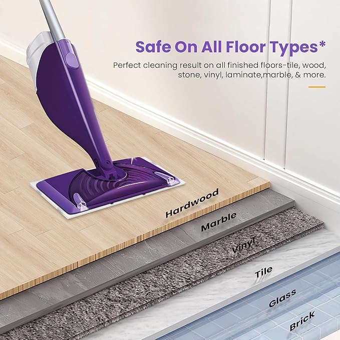 Spray Mop Pad Refill Compatible with Swiffer WetJet Mop, Disposable Multi Surface Floor Mop Pads, Thickness & Absorbent, 20 Count