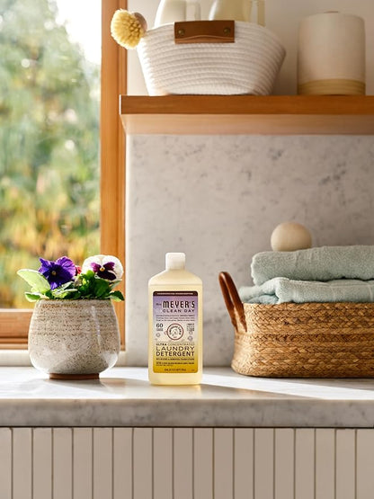 MRS. MEYER'S CLEAN DAY Ultra Concentrated Laundry Detergent, Compassion Flower Scent, 24.3 fl oz