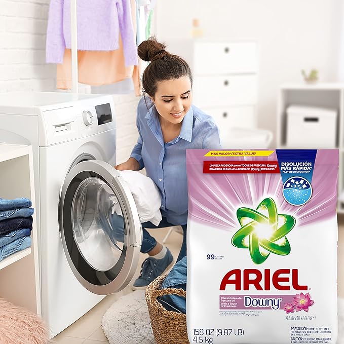 Ariel, with a Touch of Downy Freshness, Powder Laundry Detergent, 158 oz, 99 loads (Pack of 2)
