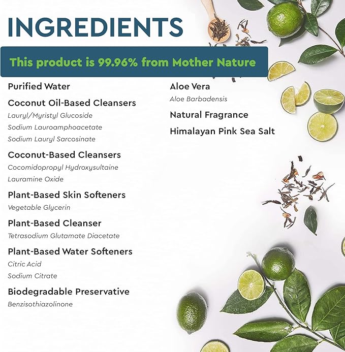 Puracy Natural Dish Soap - Skin-Softening Plant-Based Dishwashing Soap, Non-Toxic Dish Soap, Organic Liquid Dishwashing Detergent Soap (Green Tea & Lime, 16 fl oz, 3 Pack)