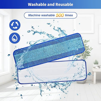 30 Pack Microfiber Cleaning Pads for Bona Family of Mops,Washable & Reusable Mop Pads Refill Replacement Safe for Hardwood and Multi-Surfac Floors Have Super-Absorbent