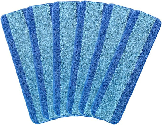 6 Pack Microfiber Mop Pads for Bona Microfiber Cleaning Pad Compatible with Bona Mop for Hardwood Floor 18 Inch