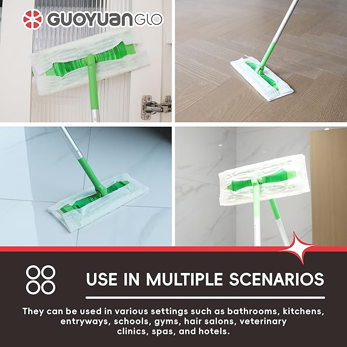 Sweeper Dry Mop Refills Compatible with Most of Flat Mop Disposable Dusting Cloths for Floor Mopping and Cleaning,11.81x8.66inch,120Counts