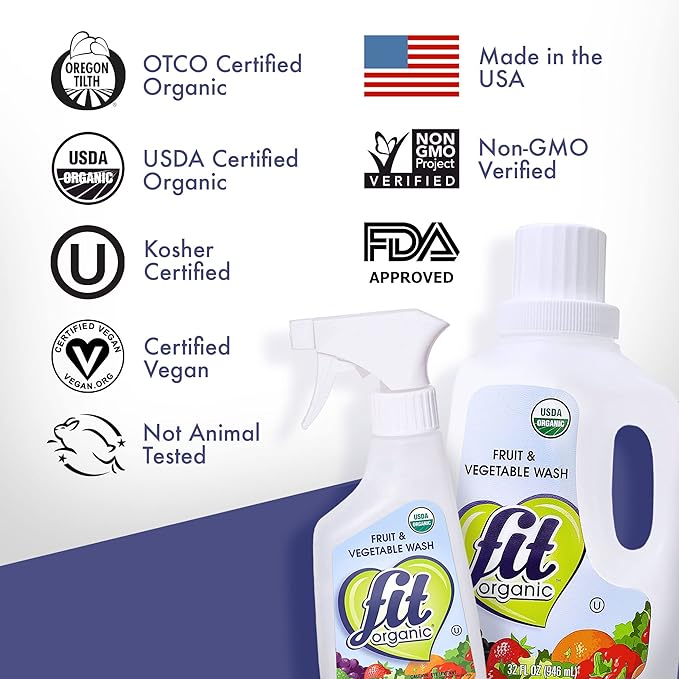 Fit Organic Produce Wash Soaker Org