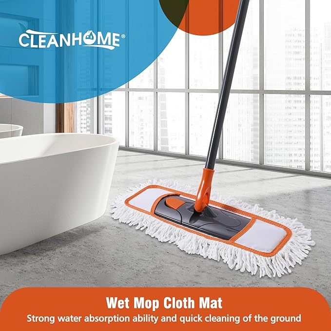 Full Polyester Microfiber Replacement Mop Pads (Fit CLEANHOME Dust Mop : B0CYGYR9HR)