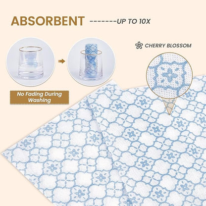 Reusable Cleaning Cloths Value Pack of 100Count Super Soft,Absorbent,Washable Handi Wipes Dish Cloths Cleaning Wipes