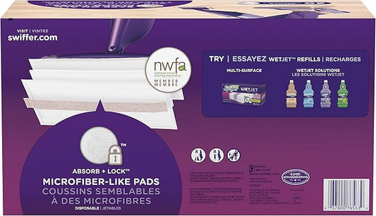 Swiffer WetJet Mops for Floor Cleaning, Hardwood Floor Cleaner Spray Mop Pad Refill, 20 Count