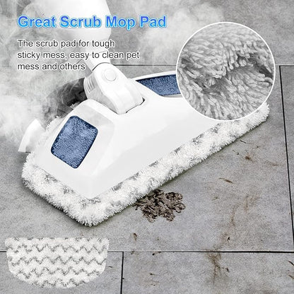Steam Mop Replacement Pads Compatible with Bissell Powerfresh Mop Pads for Bissell 1940 1806 1544 1440 2075 2685 2814 Series Mops Resuable Floor Steamer Mop Pad Refills for Dry & Wet Cleaning, 4 Pack