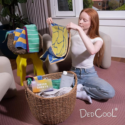 DedCool Dryer Sheets (01 Taunt, 40 Count) - Non-Toxic, Vegan Fabric Softener Sheets, for Sensitive Skin, Premium Laundry Supplies for Fresh and Soft Clothes