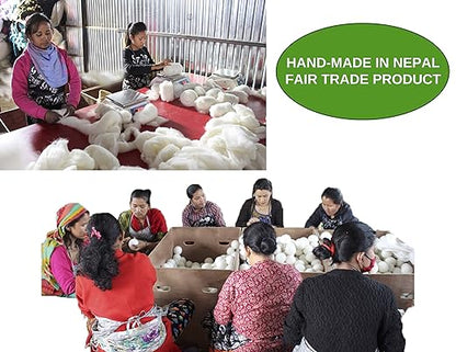 Organic Wool Dryer Balls - Dogs 6 XL Premium Quality Reusable Natural Fabric Softener, 100% Wool Hand Made, New Zealand Merino Wool, Pack of Dogs, Fair-Trade