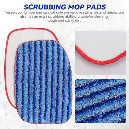 MC1375/MC1385 Microfiber Steam Mop Pads: 6 Pack Steam Replacement Pads Compatible with McCulloch MC1375, MC1385, MC1270 Steam Cleaners, Reusable & Washable Replaces Mop Pad Model: A1375-100/A1375-101