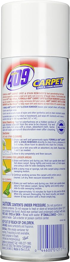 Formula 409 Carpet Spot & Stain Remover 22 oz Can (Pack of 3)